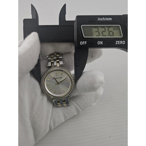 Ladies Michael Kors Women's MK3405 Darci Pave Bezel Watch New Battery Runs - Picture 12 of 14